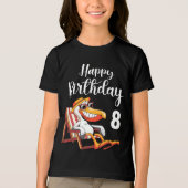 gelukkige 8e verjaardag Tri-Blend shirt (Voorkant)