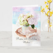 Gelukkige 90e verjaardag moeder kaart (Gele Bloem)