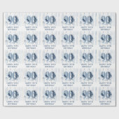 Gelukkige 90ste Verjaardag Bloemen Nummer 90 Cadeaupapier (Vlak)