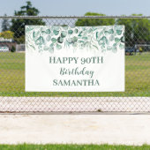 Gelukkige 90ste verjaardag Eucalyptus Botanisch Ru Spandoek (Insitu)