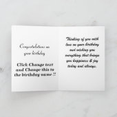 Gelukkige 90ste verjaardag Grootmoeder Oma Kaart (Binnen)