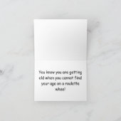 Gelukkige 90ste Verjaardag Roulette Wiel Kaart (Binnen)