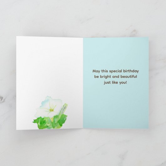 Gelukkige 90ste verjaardag speciale vriend Petunia Kaart (Binnen)