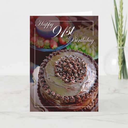 Gelukkige 91e verjaardag kaart (Voorkant)