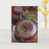 Gelukkige 91e verjaardag kaart (Gele Bloem)