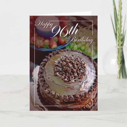 Gelukkige 96e verjaardag kaart (Voorkant)