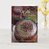 Gelukkige 96e verjaardag kaart (Gele Bloem)