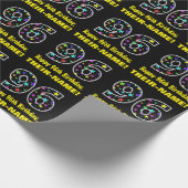 Gelukkige 96e Verjaardag, Leuk Kleurrijk Sterren P Cadeaupapier (Hoek)