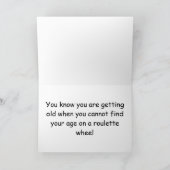 Gelukkige 96e Verjaardag Roulette Wiel Kaart (Binnen)