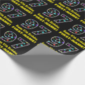 Gelukkige 97e verjaardag, Leuk Kleurrijk Sterren P Cadeaupapier (Hoek)