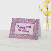 Gelukkige 99ste verjaardag kaart (Gele Bloem)