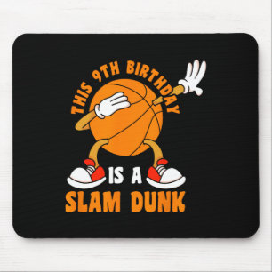 Gelukkige 9 Verjaardag 9 Jaar Oud Dab Bysketbyll 9 Muismat