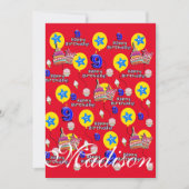 Gelukkige 9e Verjaardag Uitnodiging Verjaardag #9  (Voorkant)