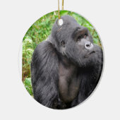 Gelukkige Aap Keramisch Ornament (Links)