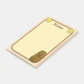 Gelukkige Aardappel En Sterren Post-it® Notes (Schuin)
