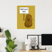 Gelukkige Aardappel Poster (Thuiskantoor)