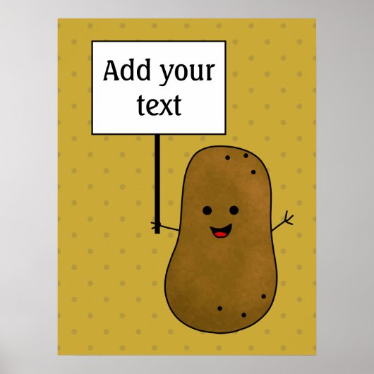 Gelukkige Aardappel Poster (Voorkant)