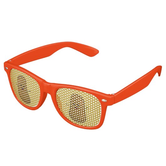 Gelukkige Aardappel Retro Zonnebril (Gekanteld)