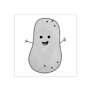 Gelukkige Aardappel Rubberstempel