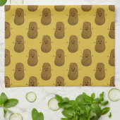 Gelukkige Aardappel Theedoek (Gevouwen)