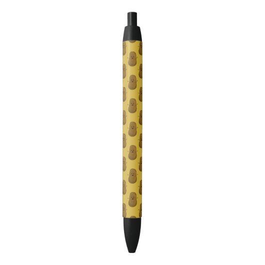 Gelukkige Aardappel Zwarte Inkt Pen (Voorkant Verticaal)