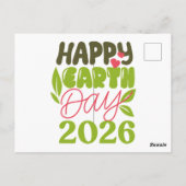 Gelukkige aarddag 2026 briefkaart (Achterkant)