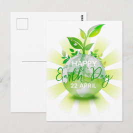 GELUKKIGE AARDDAG 2026 RED DE PLANEET BRIEFKAART