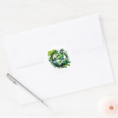 Gelukkige aarddag viering 2026 ronde sticker (Envelop)