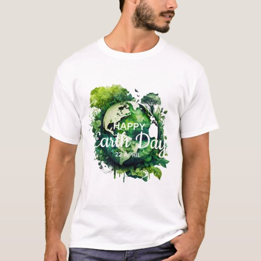 Gelukkige aarddag viering 2026 t-shirt (Voorkant)