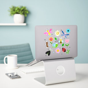 Gelukkige achtertuindieren sticker