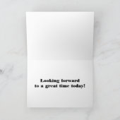 Gelukkige achteruit Dag ~ 31 Januari Kaart (Binnen)