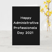 Gelukkige administratieve professionals dag 2021 a kaart (Gele Bloem)