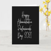 Gelukkige administratieve professionals dag 2021 a kaart (Gele Bloem)