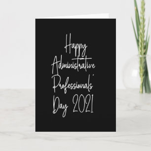 Gelukkige administratieve professionals dag 2021 a kaart