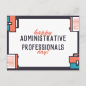 Gelukkige administratieve professionals dag briefkaart (Voorkant)