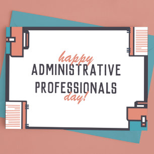 Gelukkige administratieve professionals dag briefkaart