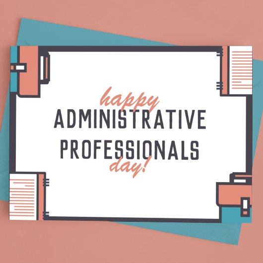 Gelukkige administratieve professionals dag briefkaart