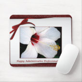 Gelukkige administratieve professionals Dag Floral Muismat (Met muis)