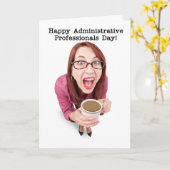 Gelukkige administratieve professionals dag gelukk kaart (Gele Bloem)