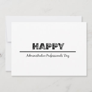 Gelukkige administratieve professionals dag kaart