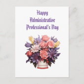 Gelukkige Administratieve Professionals Dank u kaa Briefkaart (Voorkant)