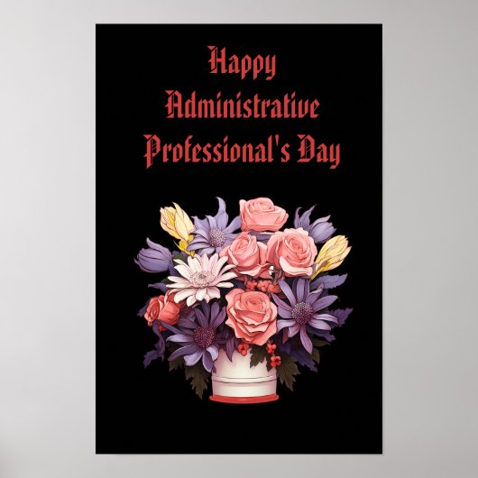 Gelukkige Administratieve Professionals Dank u kaa Poster (Voorkant)