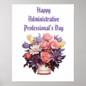 Gelukkige Administratieve Professionals Dank u kaa Poster (Voorkant)