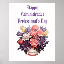 Gelukkige Administratieve Professionals Dank u kaa Poster
