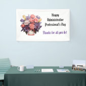 Gelukkige administratieve professionals Dank u Spandoek (Beurs)
