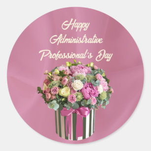 Gelukkige Administratieve Professionele Dag 2025 Ronde Sticker