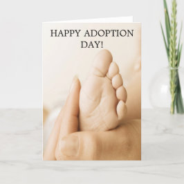 GELUKKIGE ADOPTIEDAG! babyvoet kaart