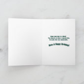 Gelukkige Afro-Amerikaanse jongen en taart verjaar Kaart (Binnen)