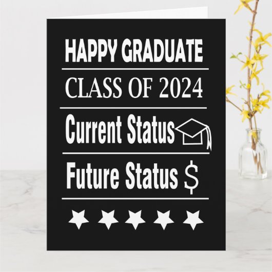 Gelukkige Afstuderen Afstuderen Groet Kaart (Gele Bloem)