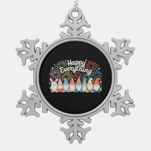 Gelukkige Alles Kabouters Het Hele Jaar Iedere Fee Tin Sneeuwvlok Ornament